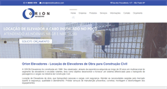 Desktop Screenshot of orionelevadores.com