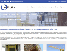 Tablet Screenshot of orionelevadores.com
